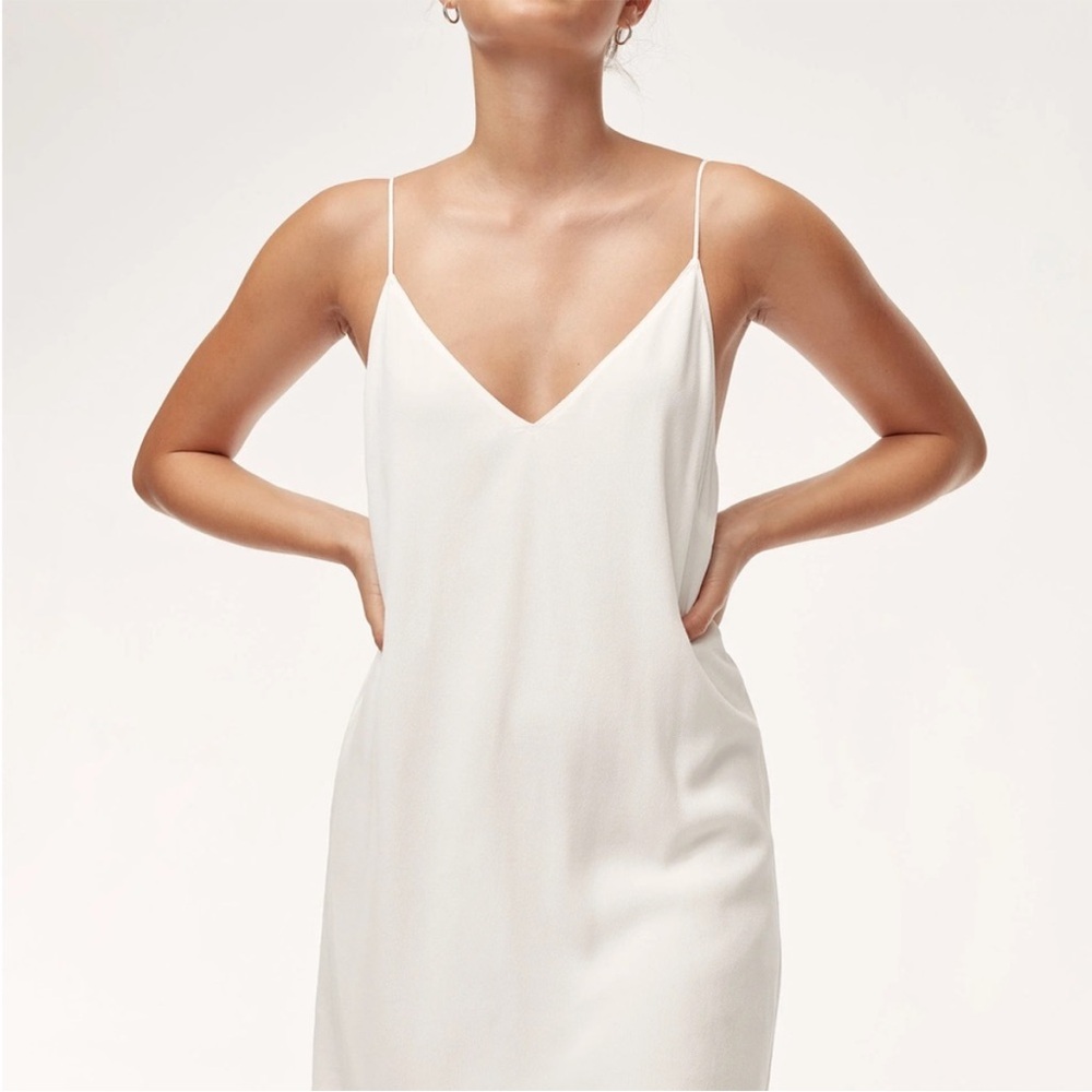 Aritzia Wilfred Felicity White Slip Dress